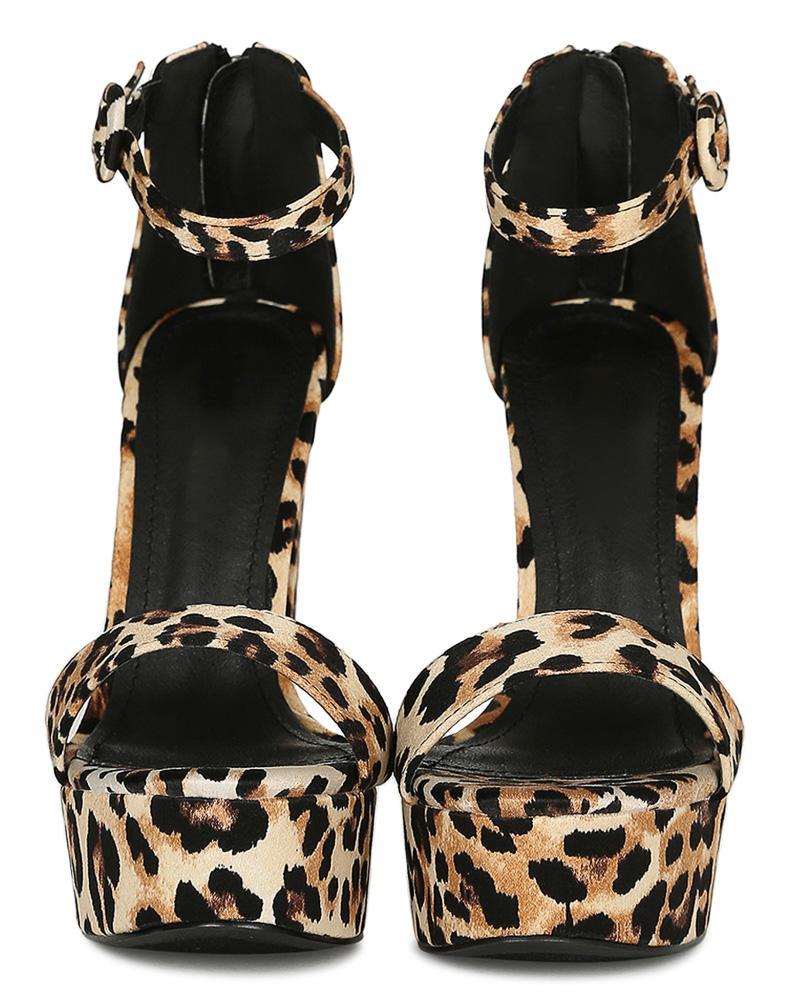 LEOPARD WOMAN’S HEEL