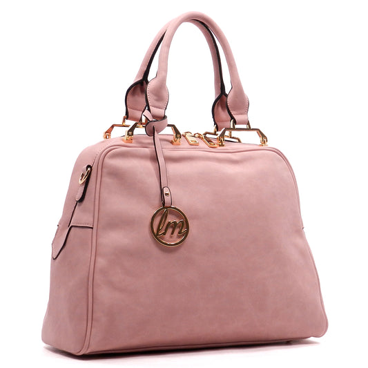 BLUSH TOP HANDLE TRAPELOID TOTE
