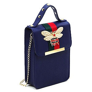 QUEEN BEE STRIPE MINI CROSSBAG BAG