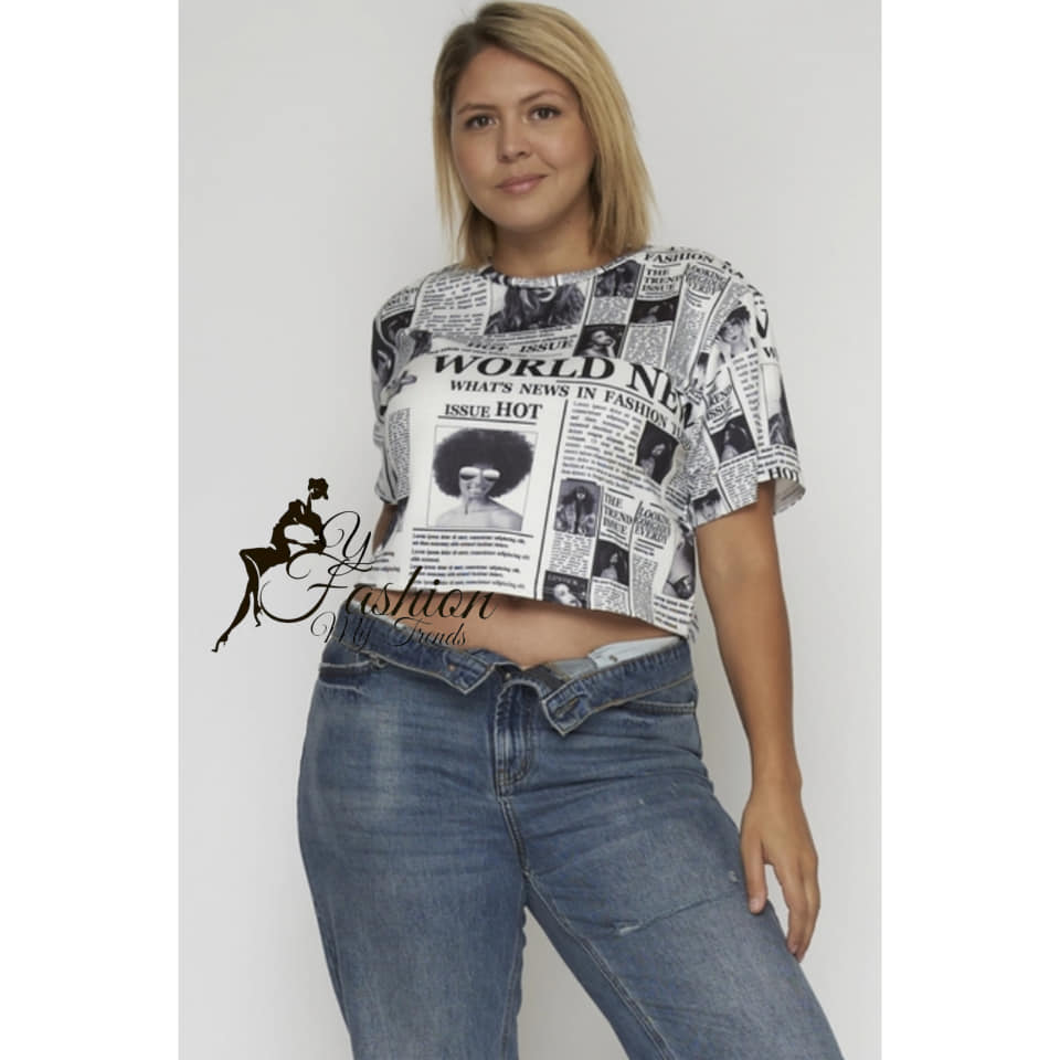BLACK & WHITE NEWSPAPER TOP