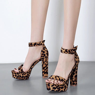 LEOPARD WOMAN’S HEEL