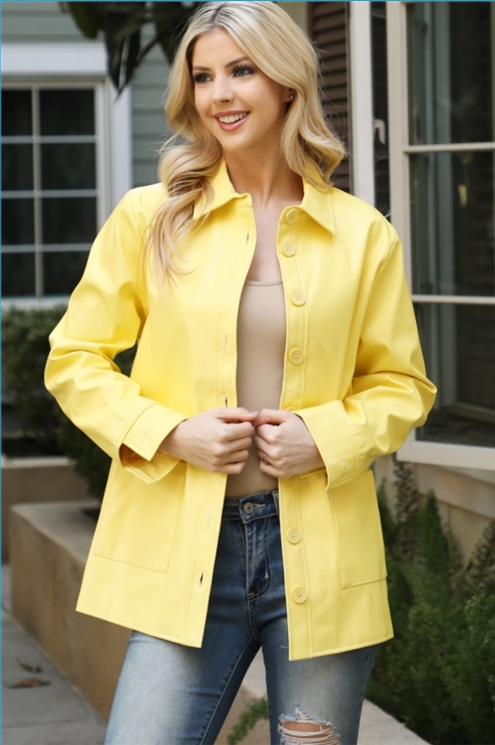 BANANA BUTTON DOWN LONG SLEEVE