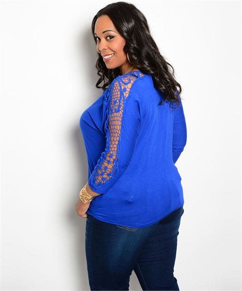 COBALT LACY 3/4 HAND TOP