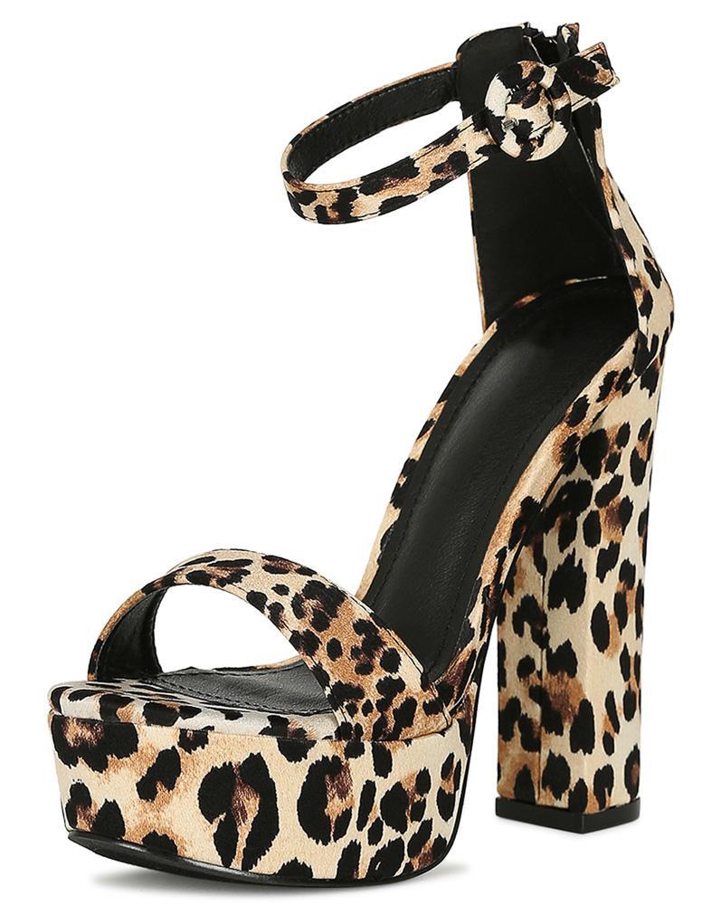 LEOPARD WOMAN’S HEEL