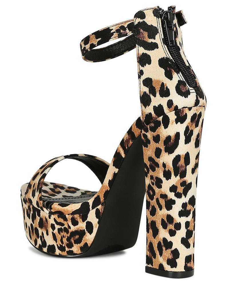LEOPARD WOMAN’S HEEL